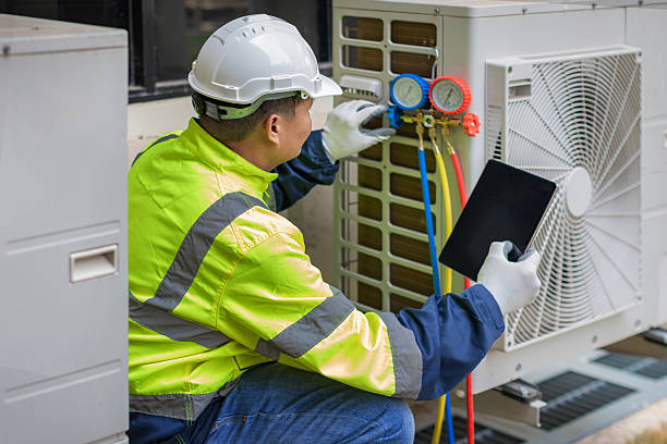Professional Ac Installation technician working in Blissfield, MI